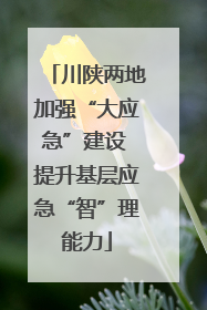 川陕两地加强“大应急”建设 提升基层应急“智”理能力