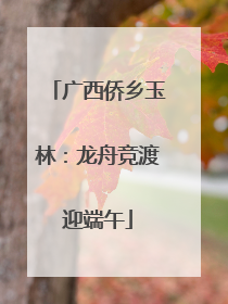 广西侨乡玉林：龙舟竞渡迎端午