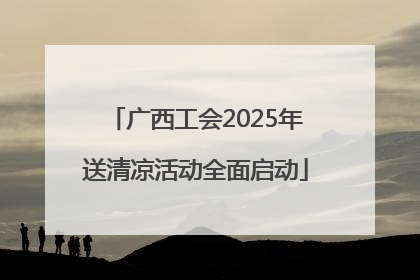 广西工会2025年送清凉活动全面启动