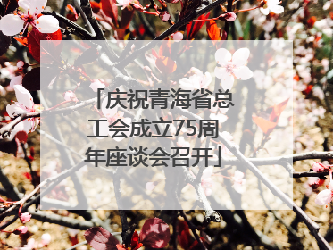 庆祝青海省总工会成立75周年座谈会召开