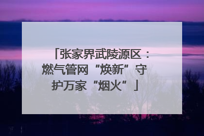 张家界武陵源区：燃气管网“焕新”守护万家“烟火”