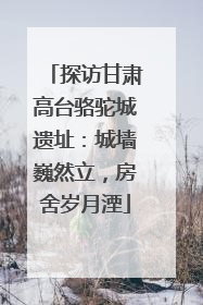 探访甘肃高台骆驼城遗址：城墙巍然立，房舍岁月湮