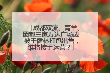 成都双流、青羊、蜀都三家万达广场或被王健林打包出售，谁将接手运营？