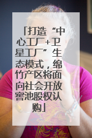 打造“中心工厂+卫星工厂”生态模式，绵竹产区将面向社会开放窖池股权认购