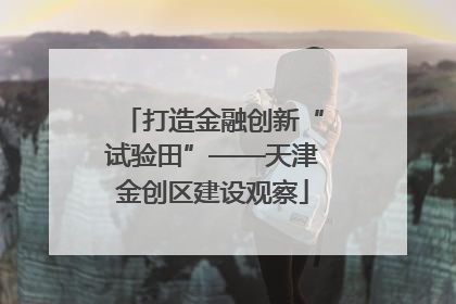 打造金融创新“试验田”——天津金创区建设观察