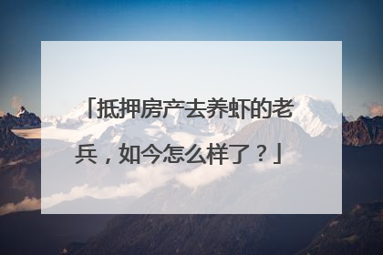 抵押房产去养虾的老兵，如今怎么样了？