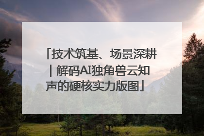 技术筑基、场景深耕｜解码AI独角兽云知声的硬核实力版图