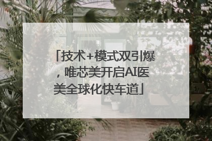 技术+模式双引爆，唯芯美开启AI医美全球化快车道