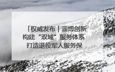 权威发布｜淄博创新构建“双域”服务体系 打造退役军人服务保障“淄博样板”