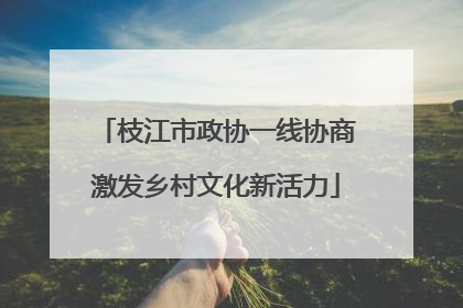 枝江市政协一线协商激发乡村文化新活力