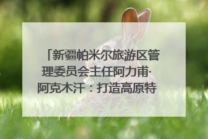 新疆帕米尔旅游区管理委员会主任阿力甫·阿克木汗：打造高原特色文旅品牌 推动县域旅游高质量发展｜第七届全国县域旅游研究成果发布系列活动