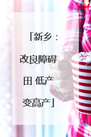 新乡:改良障碍田 低产变高产