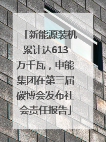 新能源装机累计达613万千瓦，申能集团在第三届碳博会发布社会责任报告