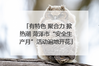 有特色 聚合力 掀热潮 菏泽市“安全生产月”活动遍地开花