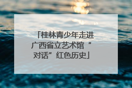 桂林青少年走进广西省立艺术馆“对话”红色历史
