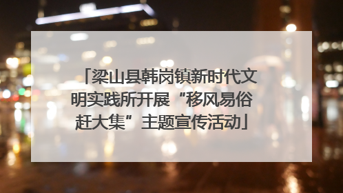 梁山县韩岗镇新时代文明实践所开展“移风易俗赶大集”主题宣传活动