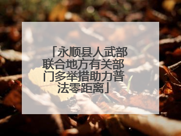 永顺县人武部联合地方有关部门多举措助力普法零距离