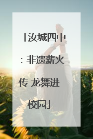 汝城四中：非遗薪火传 龙舞进校园