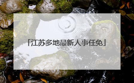 江苏多地最新人事任免