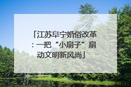 江苏阜宁婚俗改革：一把“小扇子”扇动文明新风尚