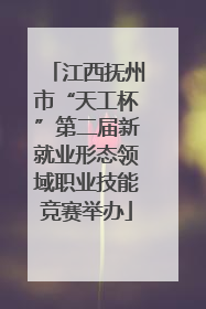 江西抚州市“天工杯”第二届新就业形态领域职业技能竞赛举办