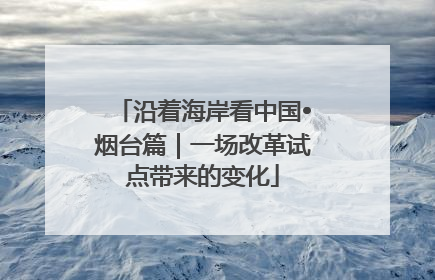 沿着海岸看中国•烟台篇｜一场改革试点带来的变化