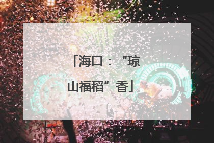 海口：“琼山福稻”香