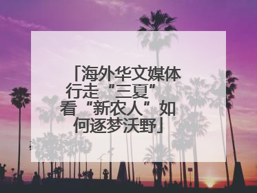 海外华文媒体行走“三夏” 看“新农人”如何逐梦沃野