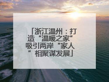 浙江温州：打造“温暖之家”吸引两岸“家人”相聚谋发展