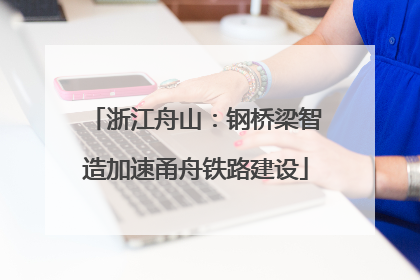 浙江舟山：钢桥梁智造加速甬舟铁路建设