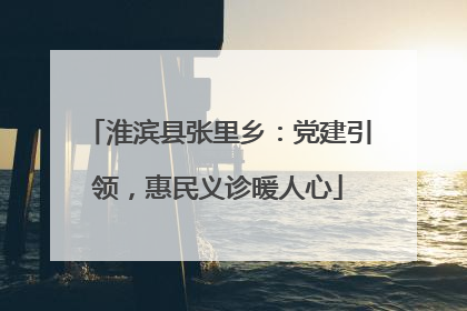 淮滨县张里乡：党建引领，惠民义诊暖人心