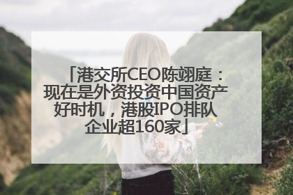 港交所CEO陈翊庭：现在是外资投资中国资产好时机，港股IPO排队企业超160家