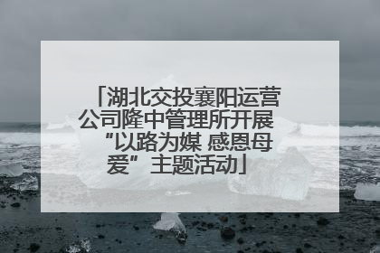 湖北交投襄阳运营公司隆中管理所开展“以路为媒 感恩母爱”主题活动