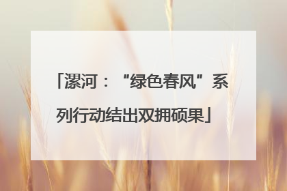 漯河：“绿色春风”系列行动结出双拥硕果