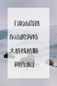 漳汕高铁东山跨海特大桥栈桥顺利合龙