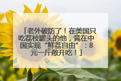老外破防了！在美国只吃荔枝罐头的他，竟在中国实现“鲜荔自由”：8元一斤敞开吃！