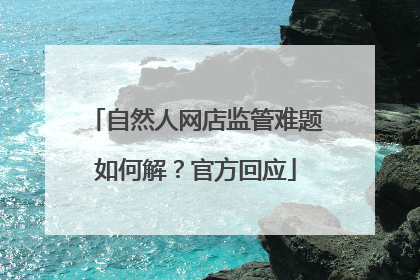自然人网店监管难题如何解？官方回应