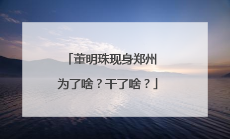 董明珠现身郑州 为了啥？干了啥？