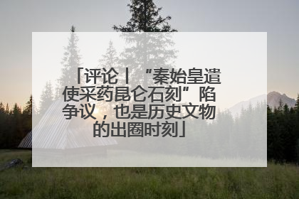 评论丨“秦始皇遣使采药昆仑石刻”陷争议，也是历史文物的出圈时刻