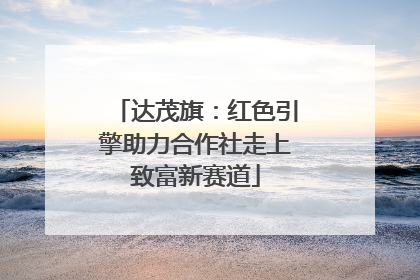 达茂旗：红色引擎助力合作社走上致富新赛道