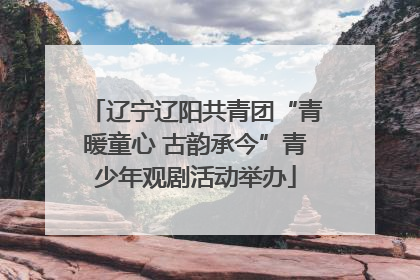 辽宁辽阳共青团“青暖童心 古韵承今”青少年观剧活动举办