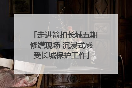 走进箭扣长城五期修缮现场 沉浸式感受长城保护工作