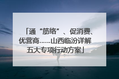 通“筋络”、促消费、优营商……山西临汾详解五大专项行动方案
