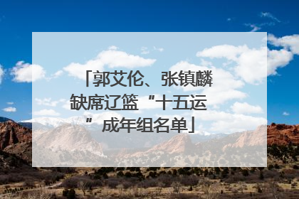 郭艾伦、张镇麟缺席辽篮“十五运”成年组名单