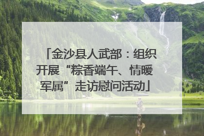 金沙县人武部：组织开展“粽香端午、情暖军属”走访慰问活动