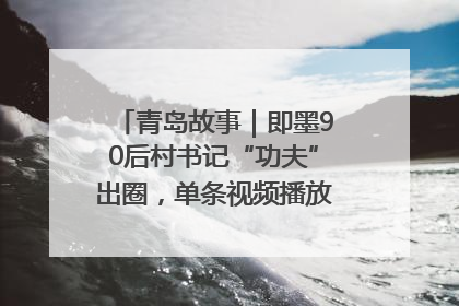 青岛故事｜即墨90后村书记“功夫”出圈，单条视频播放量过600万