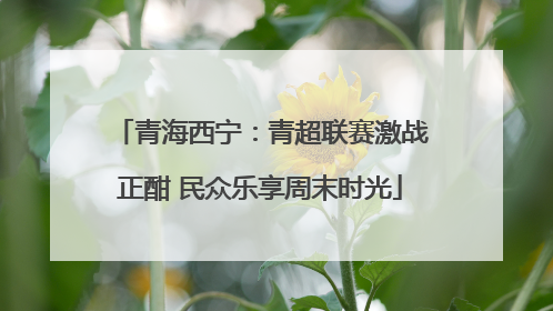 青海西宁：青超联赛激战正酣 民众乐享周末时光