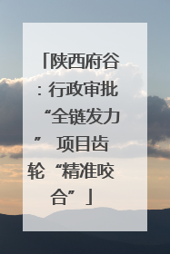 陕西府谷：行政审批“全链发力” 项目齿轮“精准咬合”