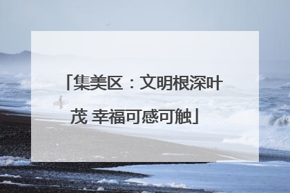 集美区：文明根深叶茂 幸福可感可触