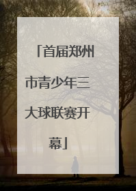 首届郑州市青少年三大球联赛开幕